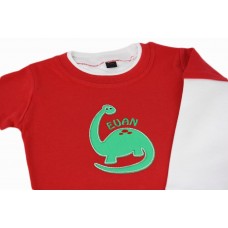 Boys Personalised Dinosaur Long Sleeved Top